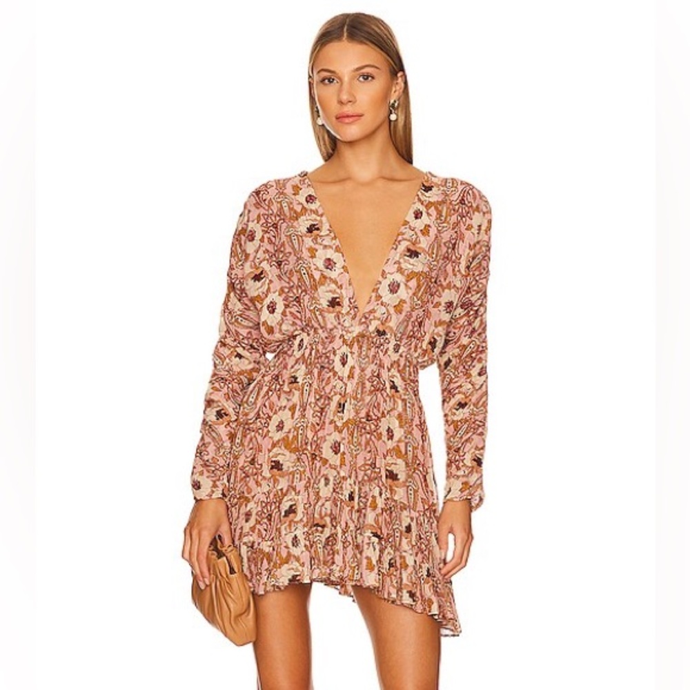 Misa Los Angeles Chiara Floral Long Sleeve Dress